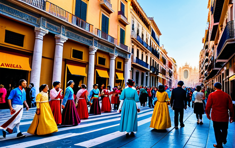 디지털 트윈의 발전을 위한 혁신적 연구 - **

Prompt: "A bustling street scene in Valencia, Spain, during the Fallas festival. People in tradi...