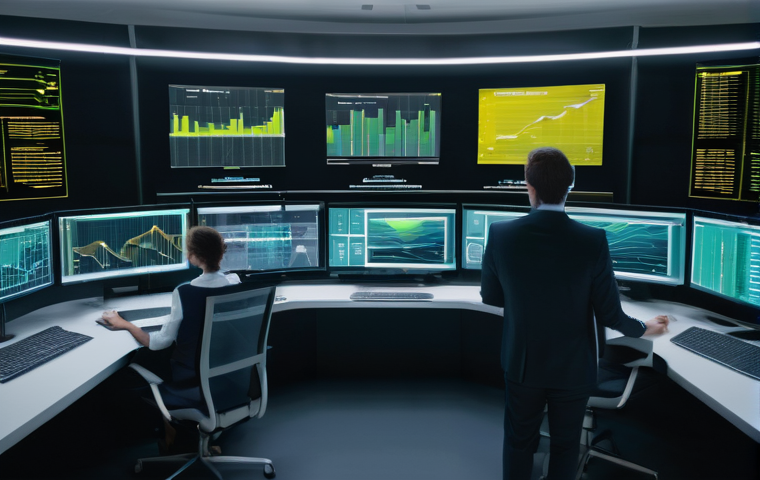 디지털 트윈으로 시뮬레이션한 생산 공정 - **Prompt:** "Close-up of a critical industrial machine, such as a large-scale turbine or a multi-axi...