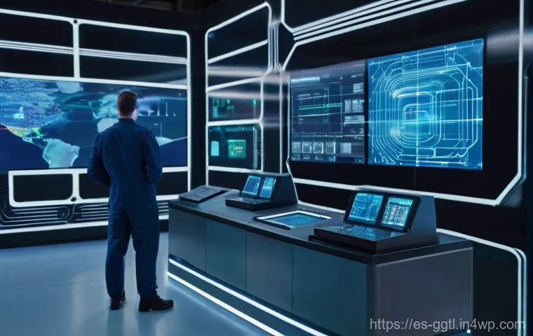 디지털 트윈과 데이터 시각화 기술 - **Prompt 1: Industrial Digital Twin in Action**
    "A sleek, futuristic manufacturing facility inte...