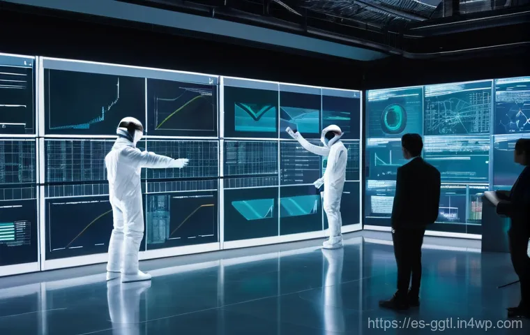 디지털 트윈을 통한 효율적인 자원 배분 - **Prompt:** A high-tech manufacturing facility, bathed in soft, diffused light, showcasing advanced ...